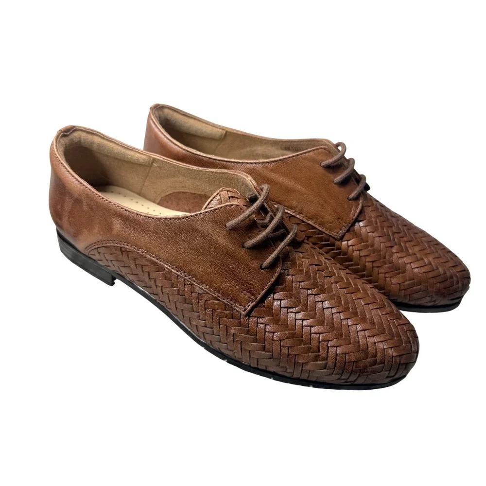 Trotters Lizzie Herringbone Flat